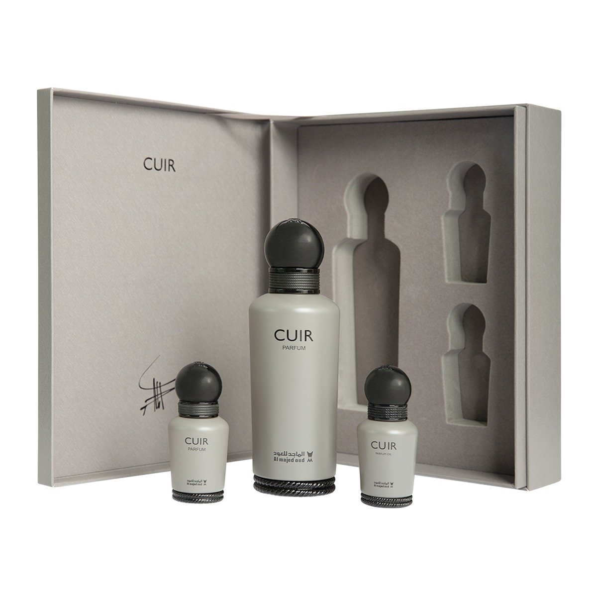 Cuir Perfume Gift Box 150ml + 15ml Oil + 15ml Perfume