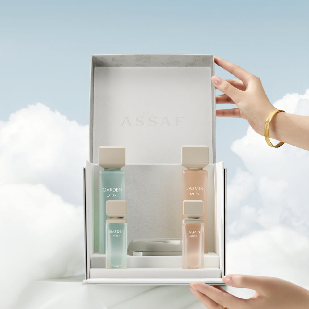 ASSAF GARDEN MUSK & JASMINE MUSK BUNDLE + POWDER